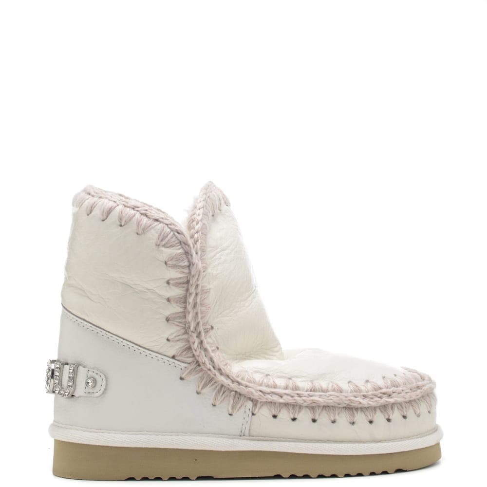 Mou stivaletti eskimo 18 rhinestones logo bianche