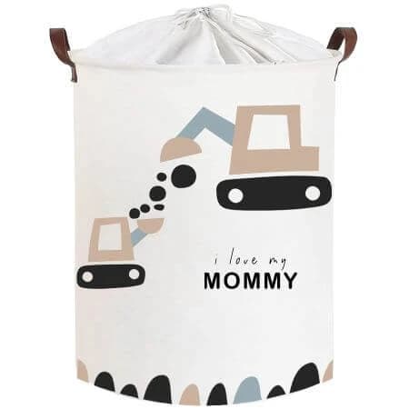 Cestino in cotone per giocattoli, 35X45 cm, Love Mommy, Sipo