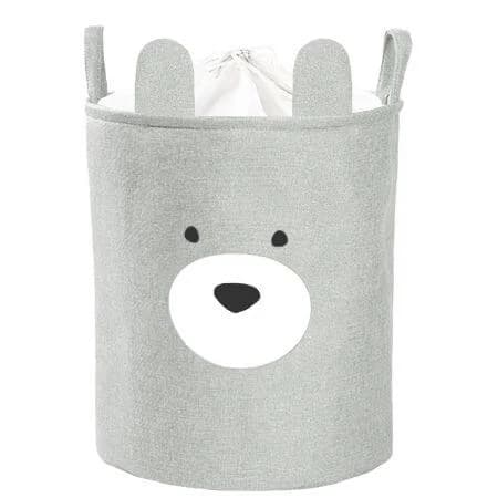 Cesto portagiochi pieghevole con coulisse, 63L, Orso, Sipo
