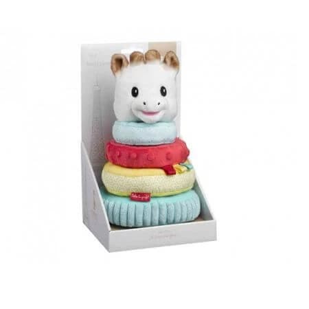 Piramide sensoriale in peluche Giraffa Sophie, Vulli