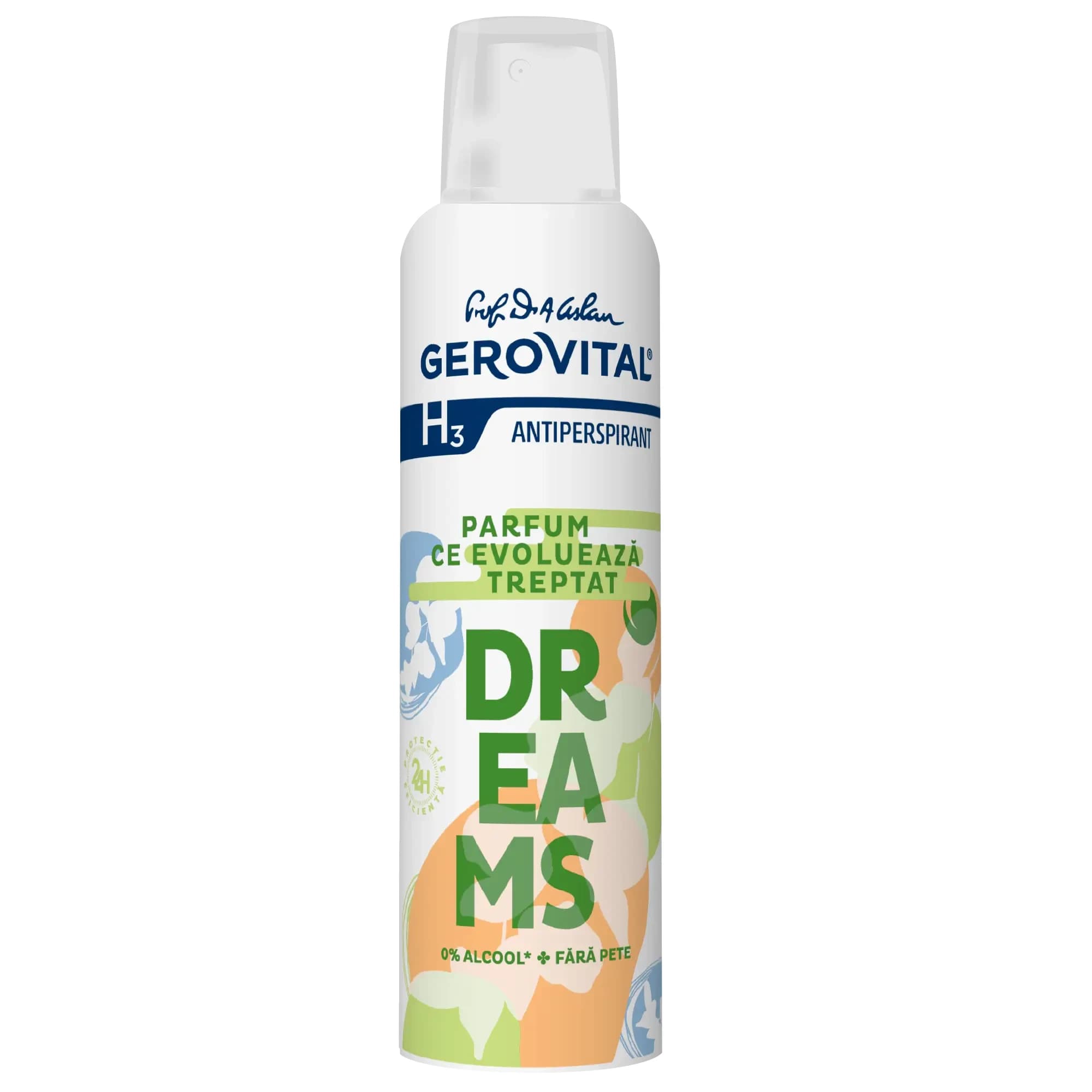 Antitraspirante Dreams, Gerovital H3 Antiperspirante, 150 ml, Farmec