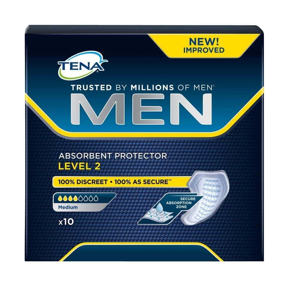 Tena Men - Protezione Assorbente per Perdite Urinarie Livello 2, 10 Protezioni view 2