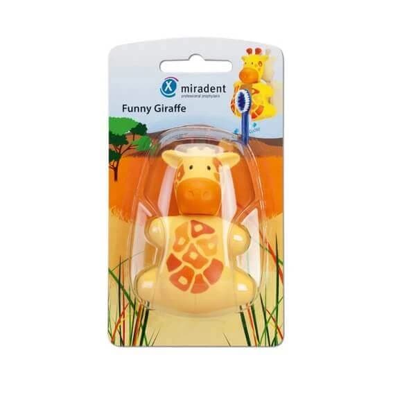 Portaspazzolino con ventose Funny Animals Giraffa, 630220, Miradent