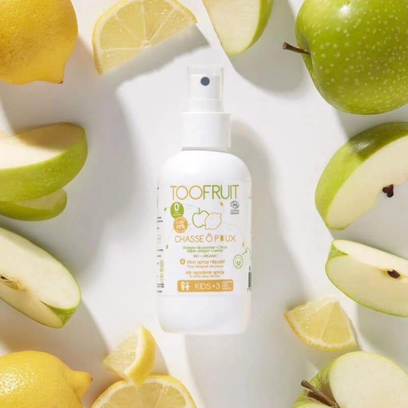 Toofruit, spray protettivo per capelli per bambini a partire dai 3 anni di età per prevenire la ricomparsa dei pidocchi, 125ml view 2