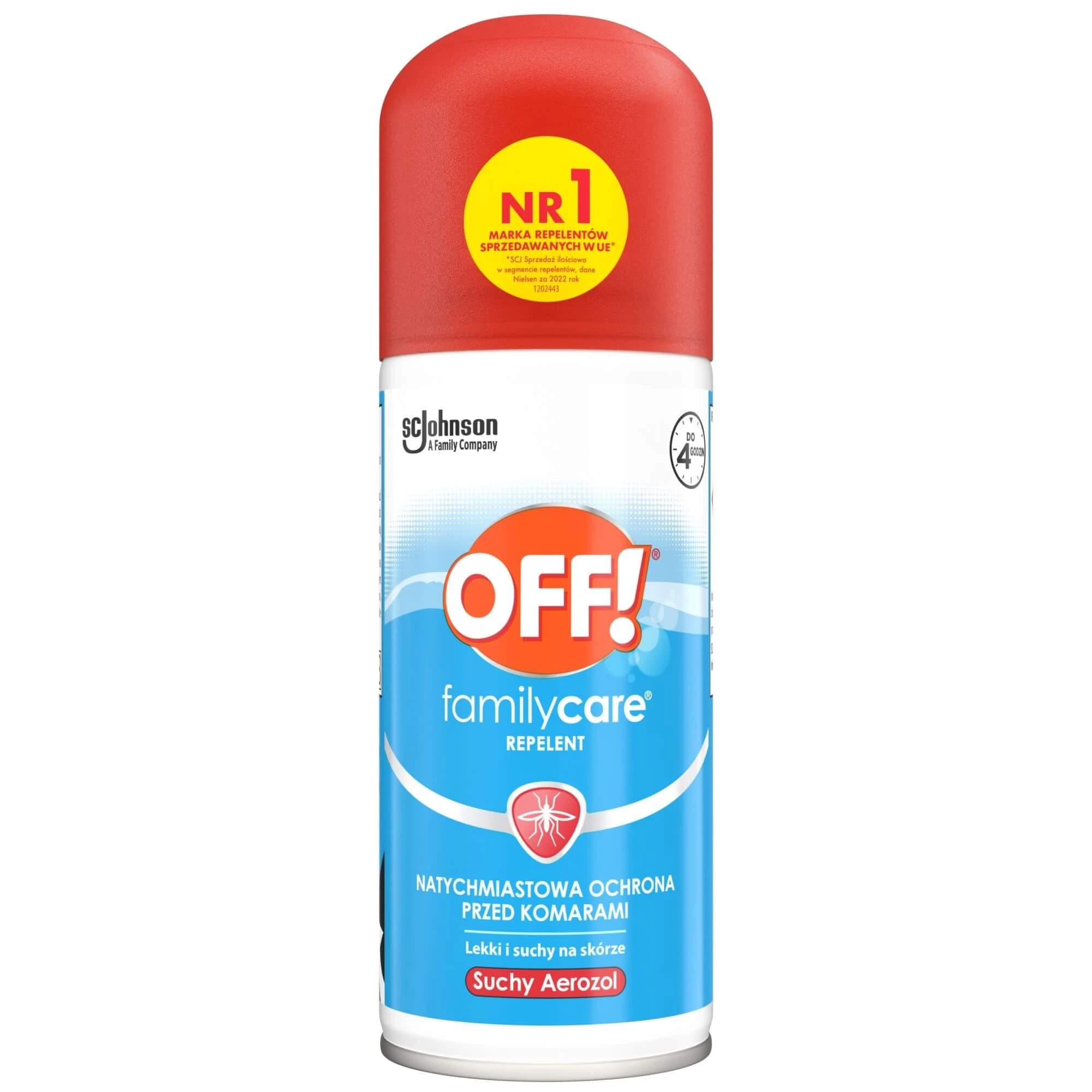 OFF! Family Care, spray secco antizanzare, DEET 15%, 100 ml