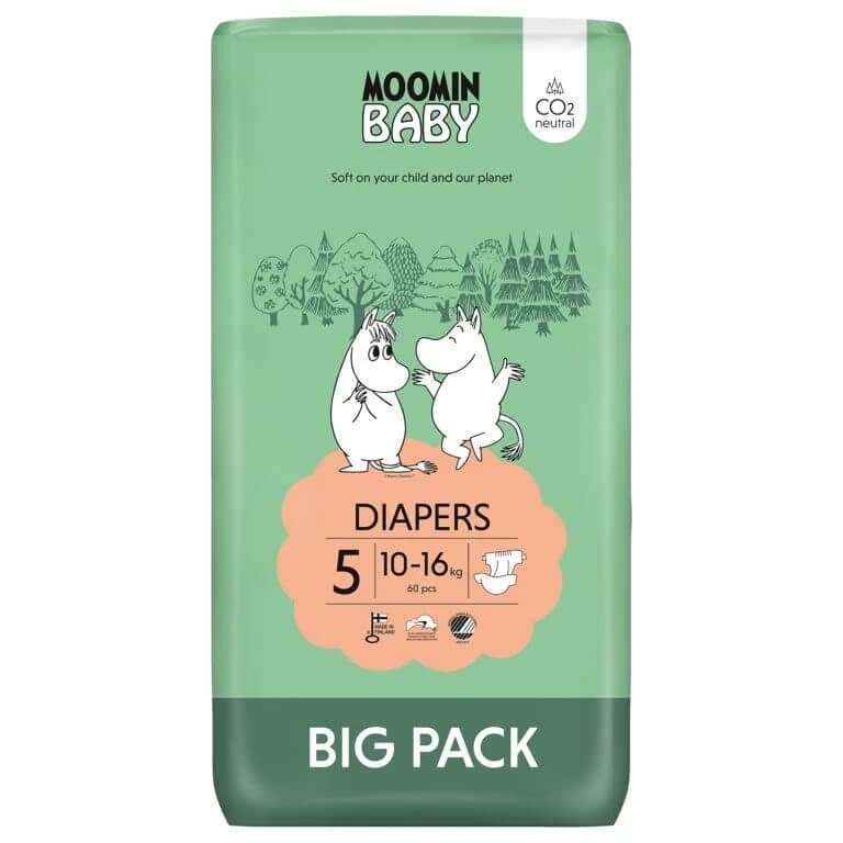 Moomin Baby, pannolini, taglia 5, 10-16 kg, 60 pz