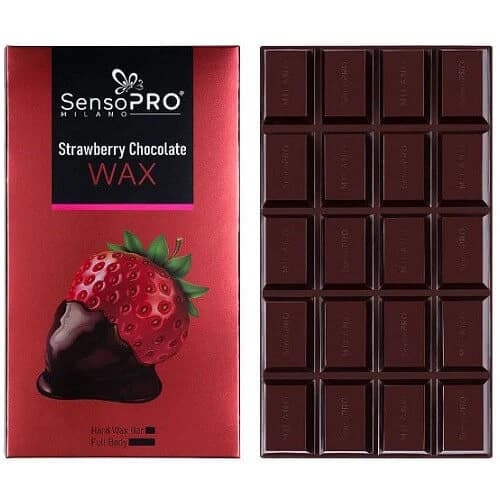 Cera epilatoria elastica, SensoPro, Cera al cioccolato, fragola, 400 g