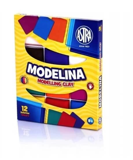Argilla da modellare Astra, 12 colori