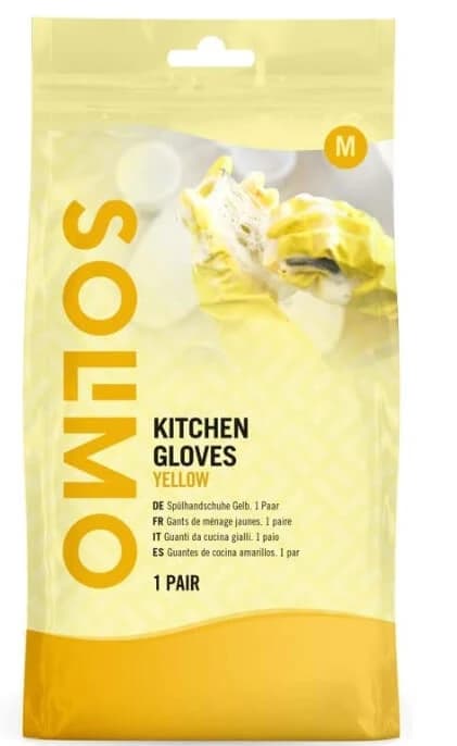 Solimo, Guanti da cucina gialli, Guanti, M, 1 paio