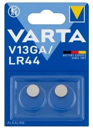 Varta, Batteria alcalina specialistica V13GA/LR44, 2 pezzi