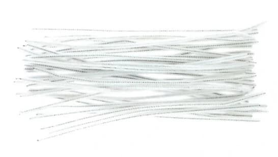 Filo creativo bianco 30 cm, 40 pezzi