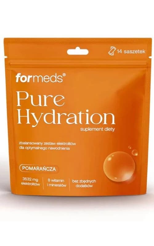 Idratazione pura Elettroliti al gusto di arancia 14 bustine Formeds