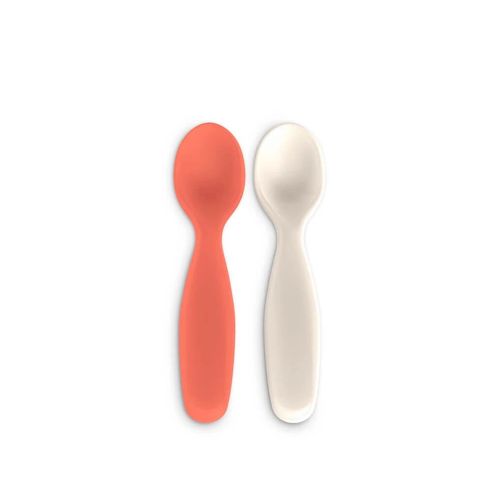 Cucchiaio Go Natural, Beige corallo, 2 pezzi, Suavinex