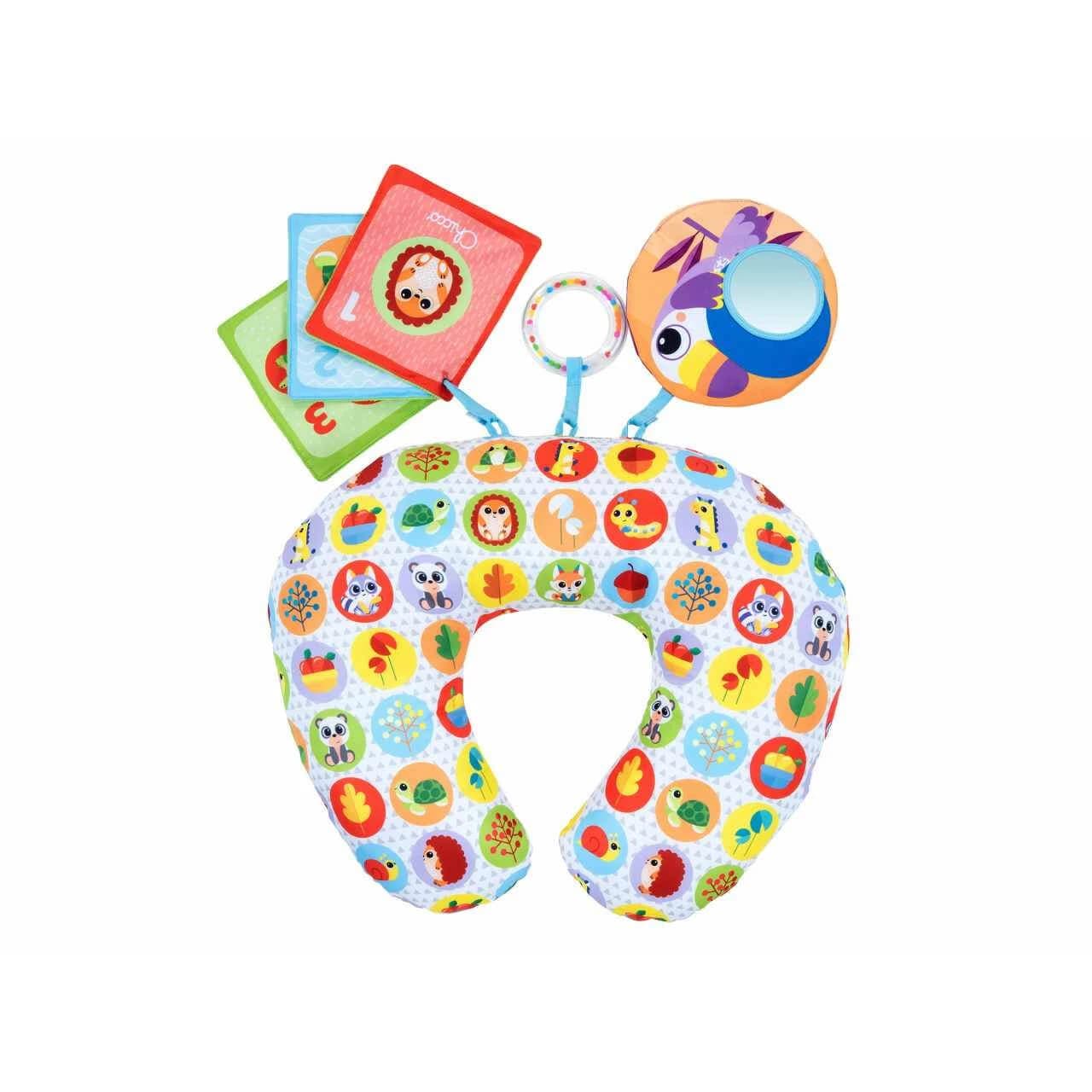 Cuscino Boppy con animali Tummy time, +2 mesi, Chicco