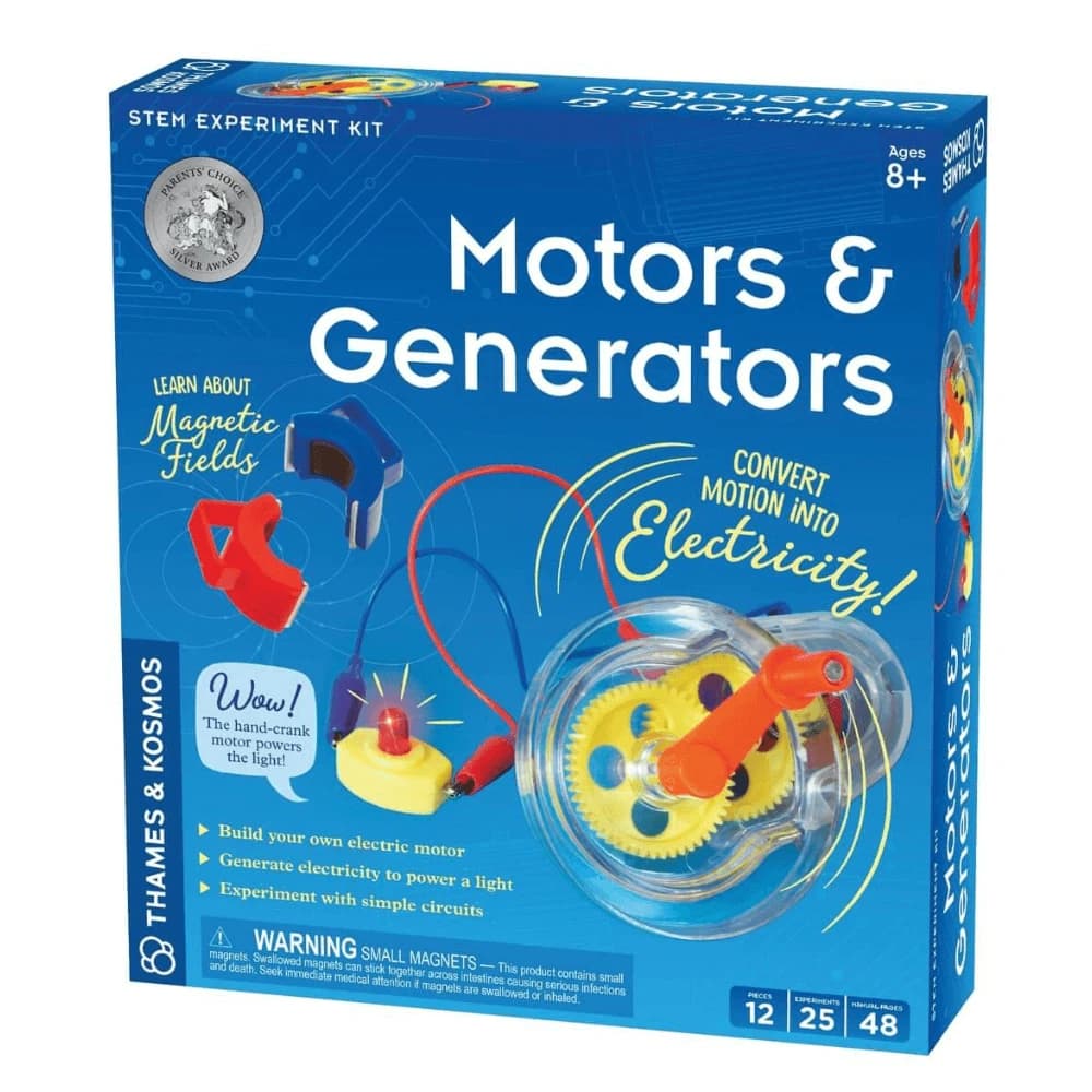 Set didattico STEM Motori e generatori, +8 anni, Thames&Kosmos
