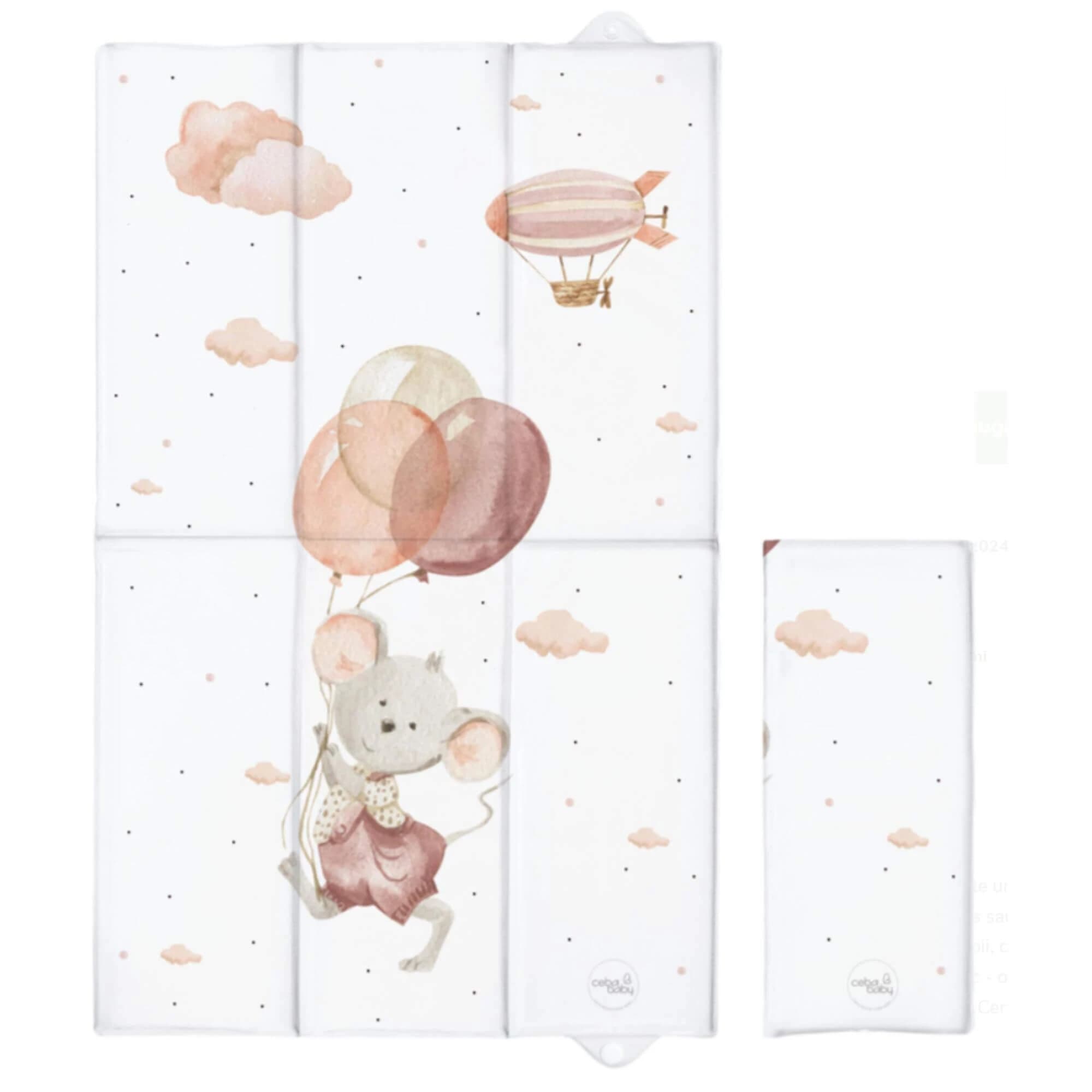 Seggiolone pieghevole per neonati, 60x40 cm, Mouse, Ceba Baby