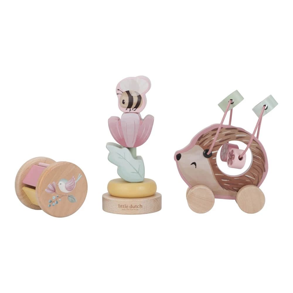 Scatola per giocattoli in legno FSC Fairy Garden, 12 mesi+, Little Dutch