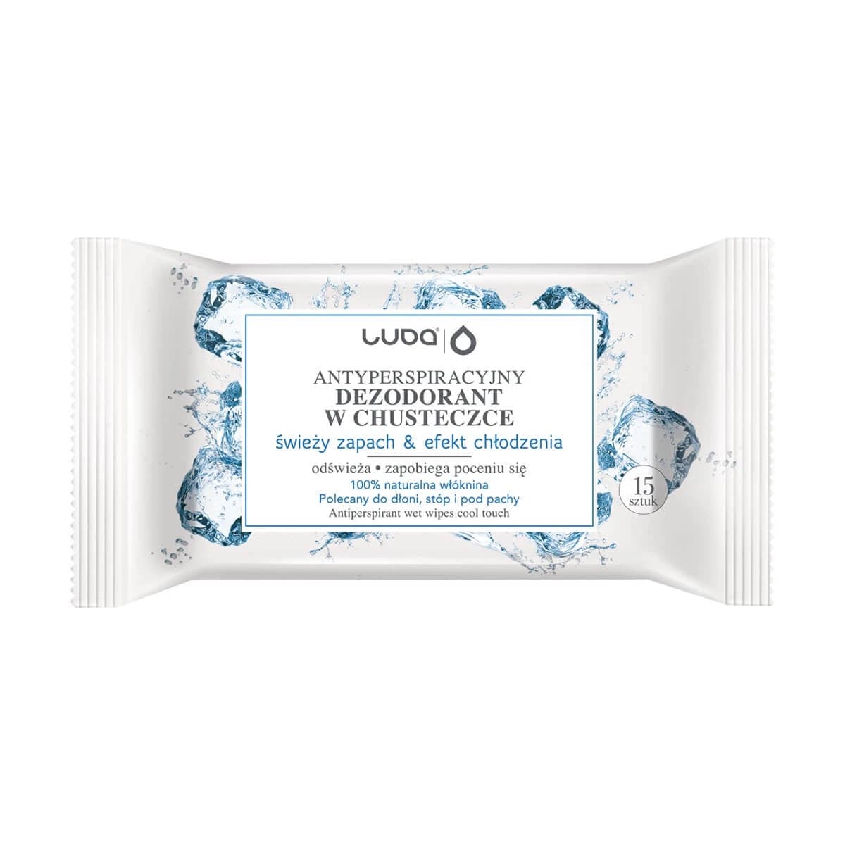 Luba Salviette Antitraspiranti Profumo fresco ed effetto rinfrescante, 15 pz