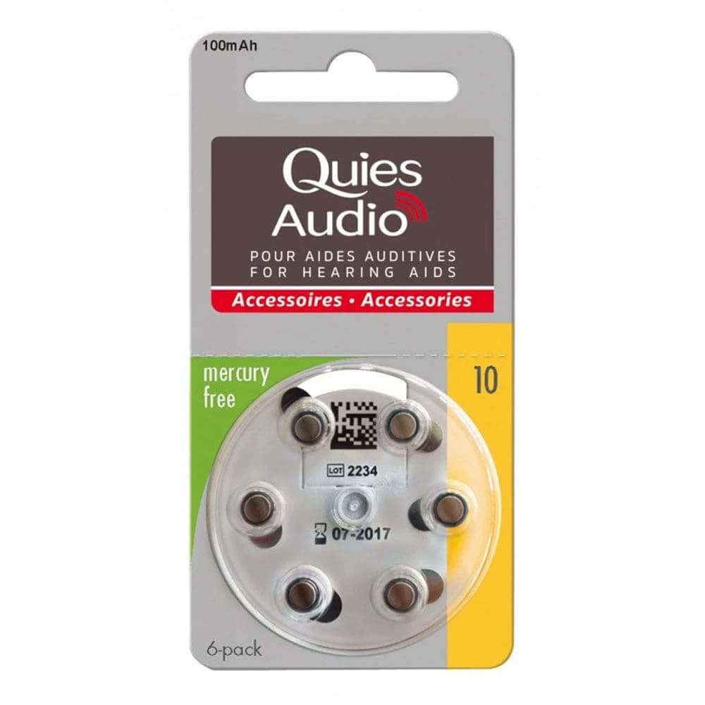 Quies Batterie per apparecchi acustici Per gli apparecchi acustici x6