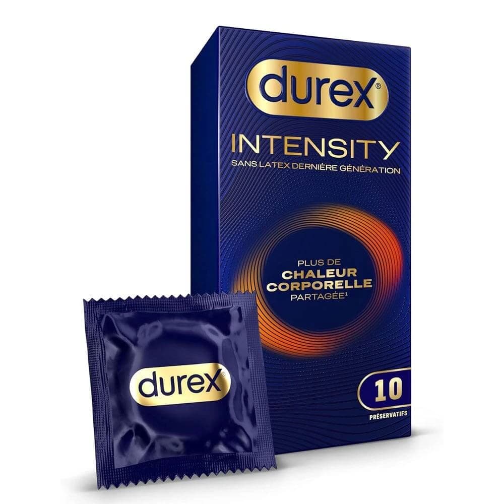 Durex Intensity Preservativi senza lattice Calore corporeo condiviso x10
