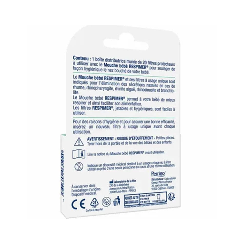 Respimer Filtri protettivi per mosche baby Nourrissons et jeunes enfants x20 view 2