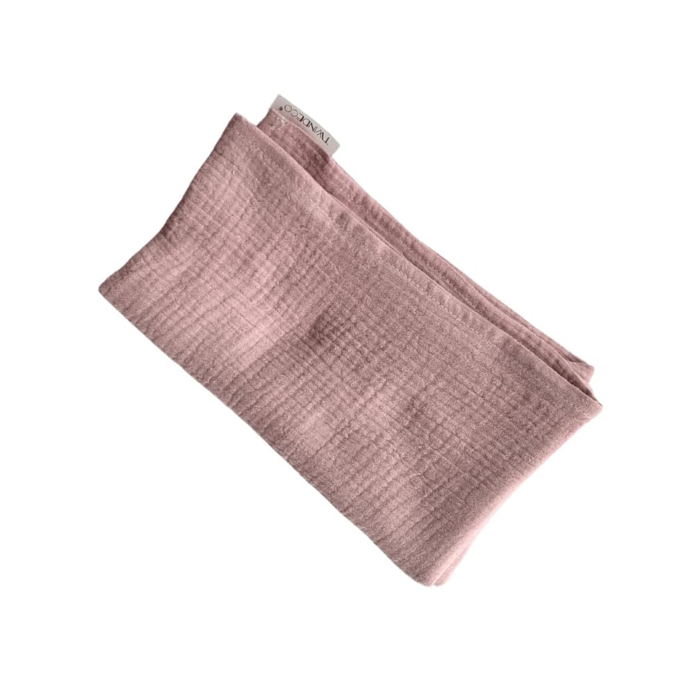 Coperta in mussola di cotone Flower, 120 x 100 cm, rosa antico, Twindeco