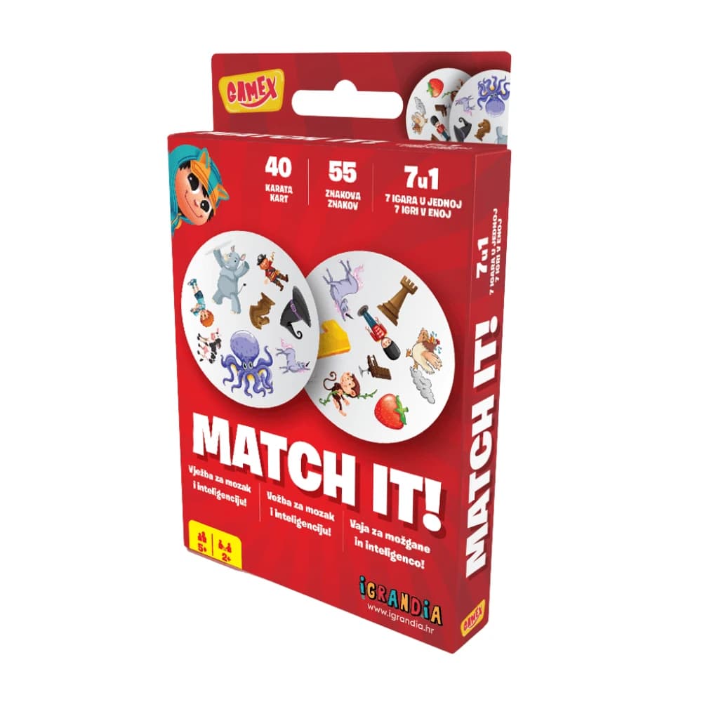 Carte da gioco Match It, 5 anni+, Gamex