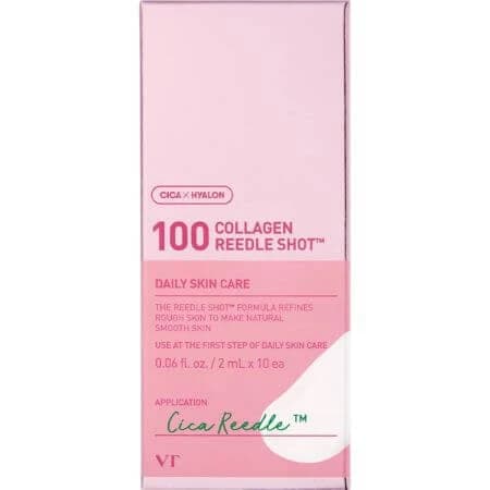 Siero viso al collagene Reedle Shot, 2 ml x 10 pezzi, VT Cosmetics