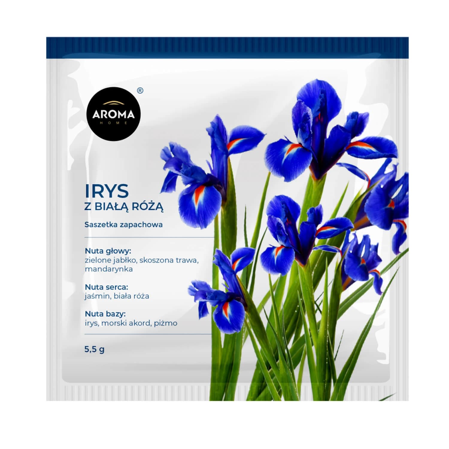 Aroma Home, bustina di profumo, iris con rosa bianca, 5,5 g