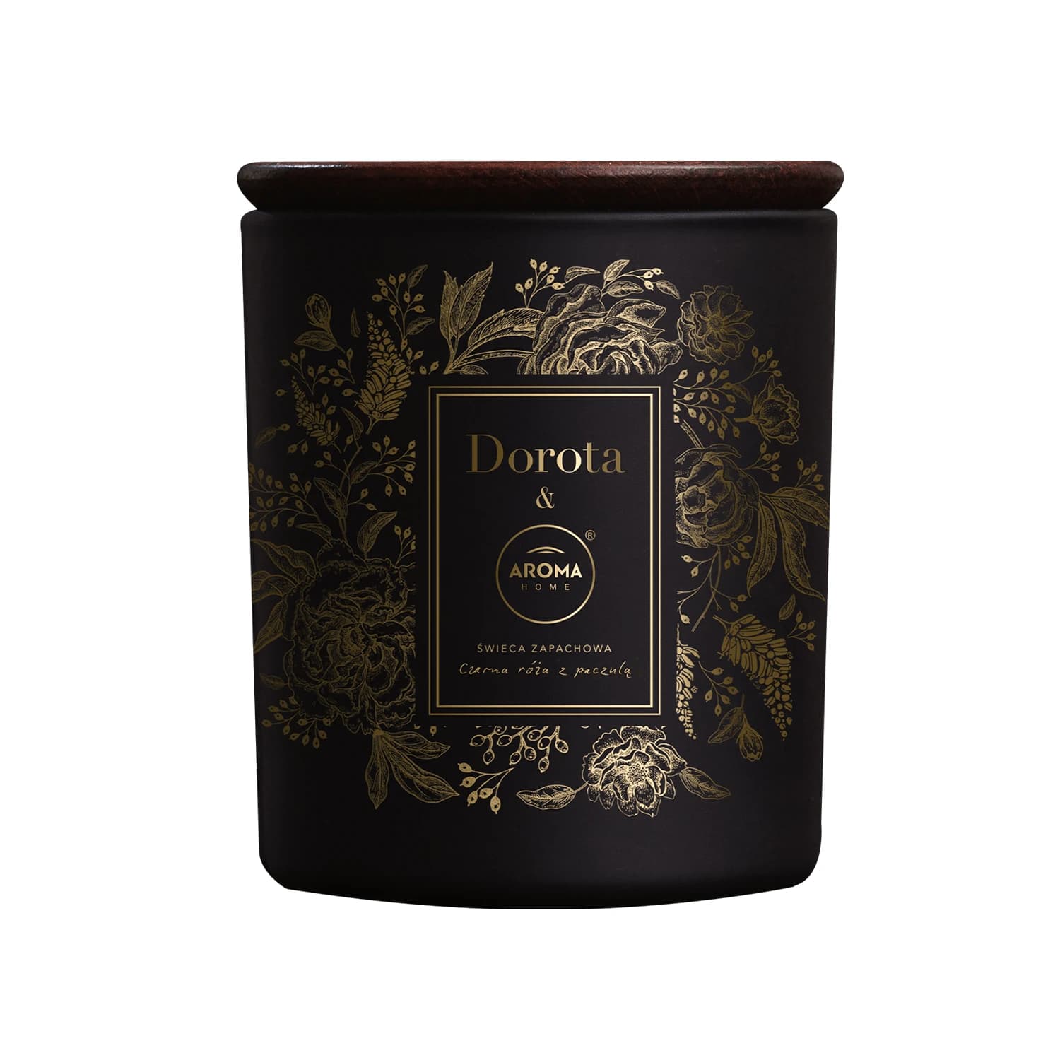 Dorota&Aroma Home, candela profumata, rosa nera con patchouli, 150 g
