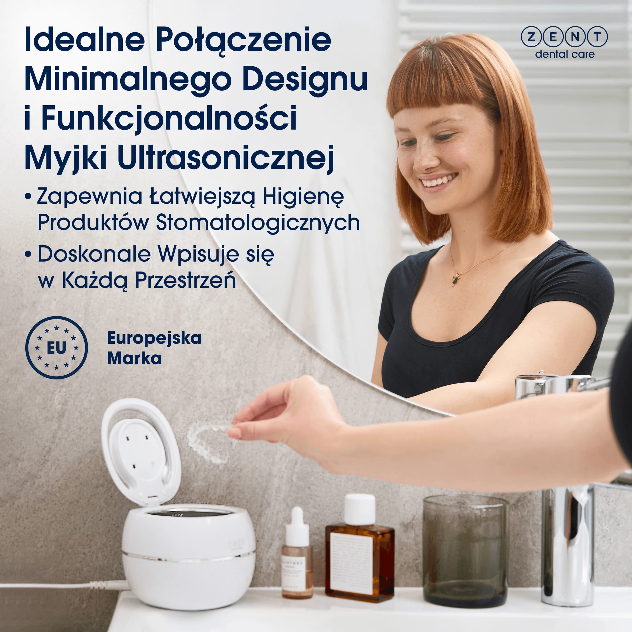 Pulitore a ultrasuoni Zent, pulitore a ultrasuoni con lampada UV per portaimpronte ortodontici, protesi dentarie e apparecchi ortodontici view 2