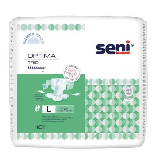 SENI OPTIMA TRIO LARGE pannolini con cintura, 10 pz