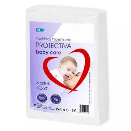 Cuscinetti igienici PROTECTIVA baby care 60x90, 8 pz