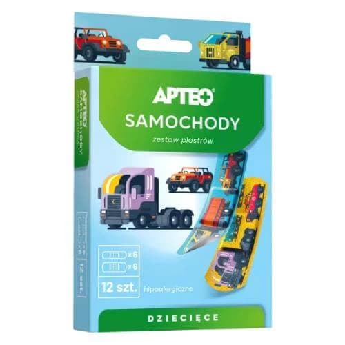APTEO CARE Cerotti per bambini - auto, 12 pezzi