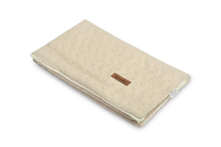 Coperta ricamata 80X100 Lino Peluche