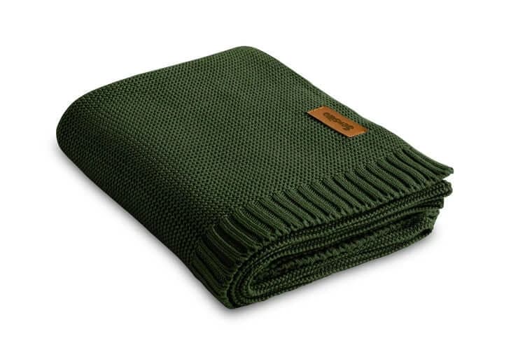 Coperta in bambù e cotone verde 100X80