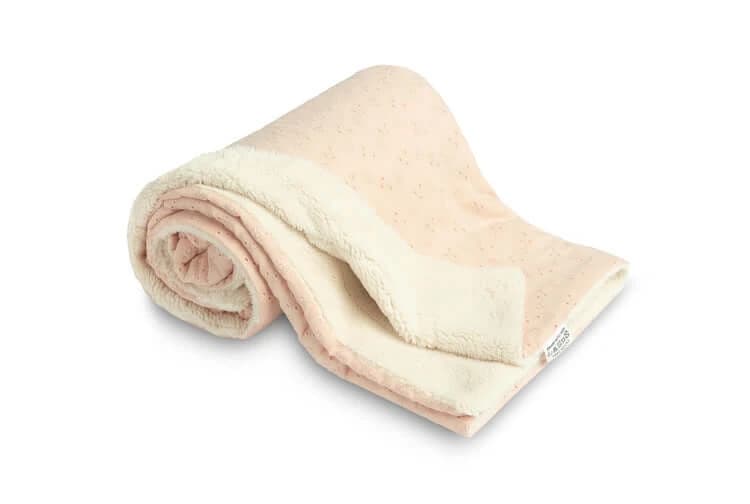 Coperta ricamata 80X100 Peluche glassato view 2