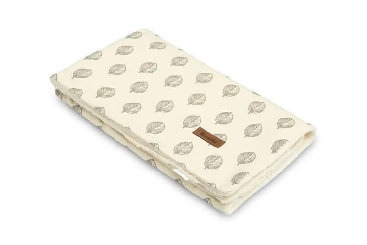 Coperta ecologica 80x100cm Foglie di peluche Sensillo