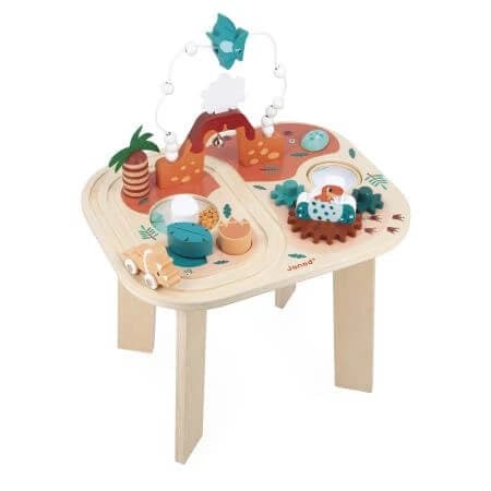 Tavolo attività in legno Dino, + 1 anno, Janod