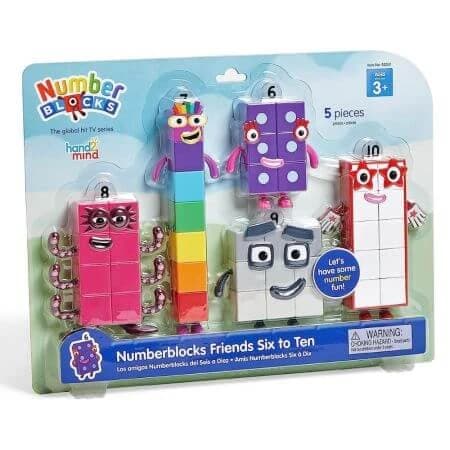 Set di figurine Numberblocks da 6 a 10, 3 anni+, Hand2Mind