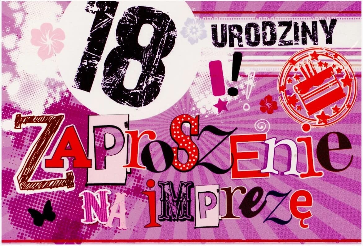 Invito di compleanno + mix di buste