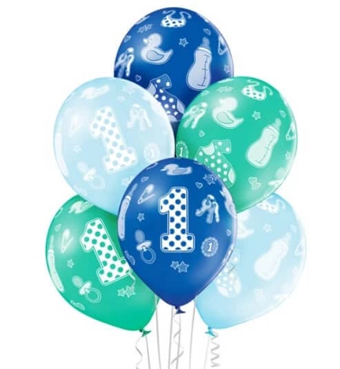 Palloncini 1° compleanno 6 pezzi