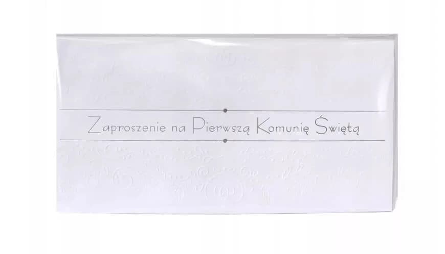 Invito alla comunione 8,5 x 16,5 cm + busta