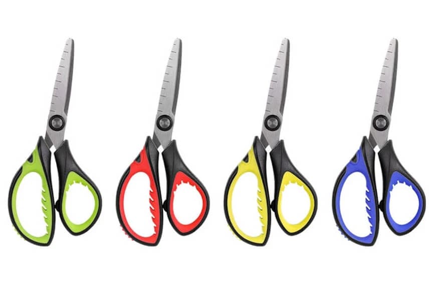 Colorino Forbici per la scuola 13,8 cm con manico in gomma, 1 pezzo