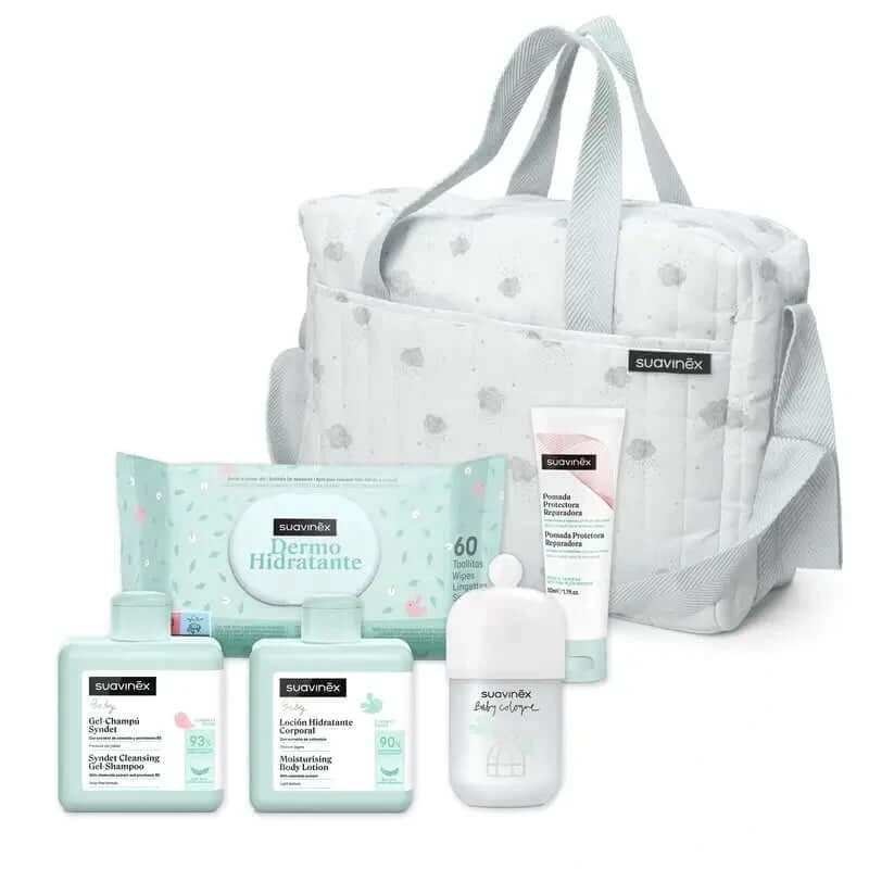 Borsa per carrozzina Suavinex con cosmetici. Blu
