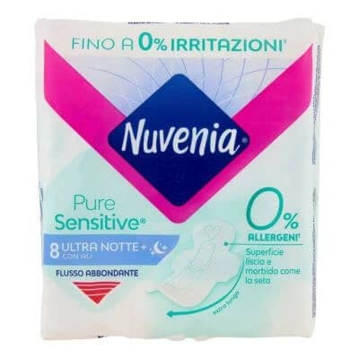 Nuvenia pure sensitive ultra night 8 pezzi