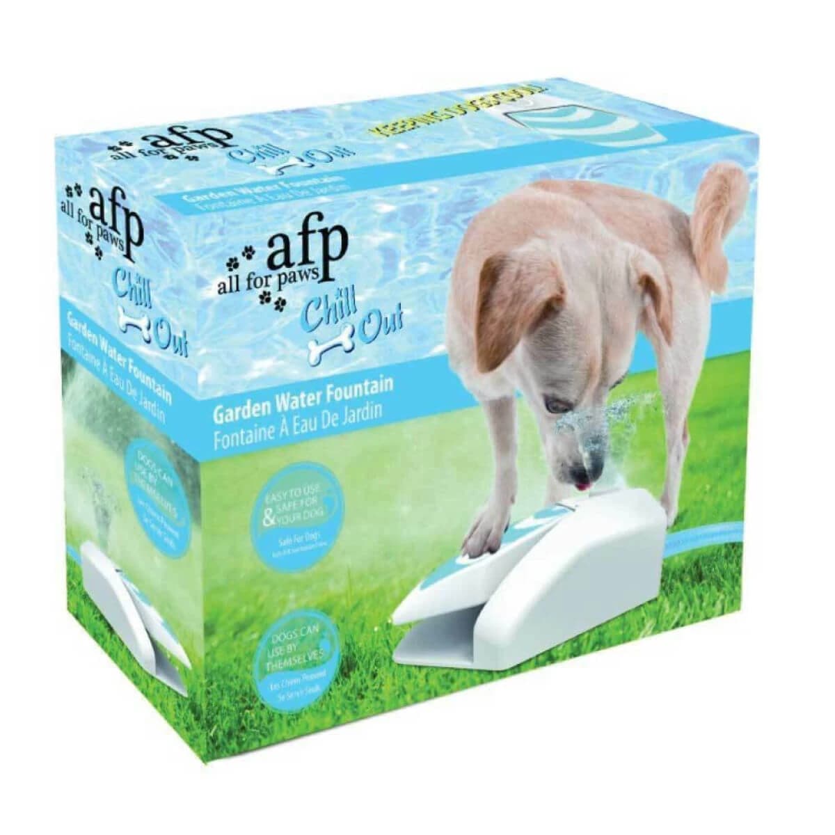ALL FOR PAWS Garden Fountain, fontana per cani, asimmetrica, XS-XL