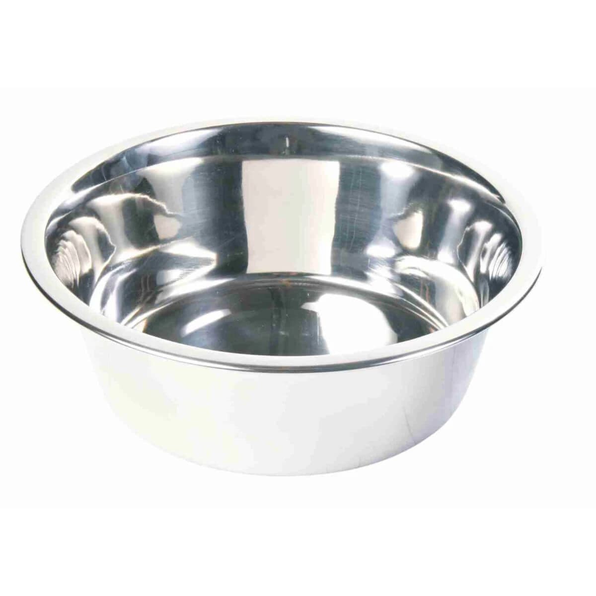 TRIXIE, ciotola per cani, rotonda, acciaio inox, argento, M-L(1,75l)