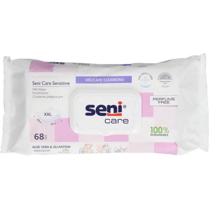 SENI care sensitive salviette umidificate 68 pz