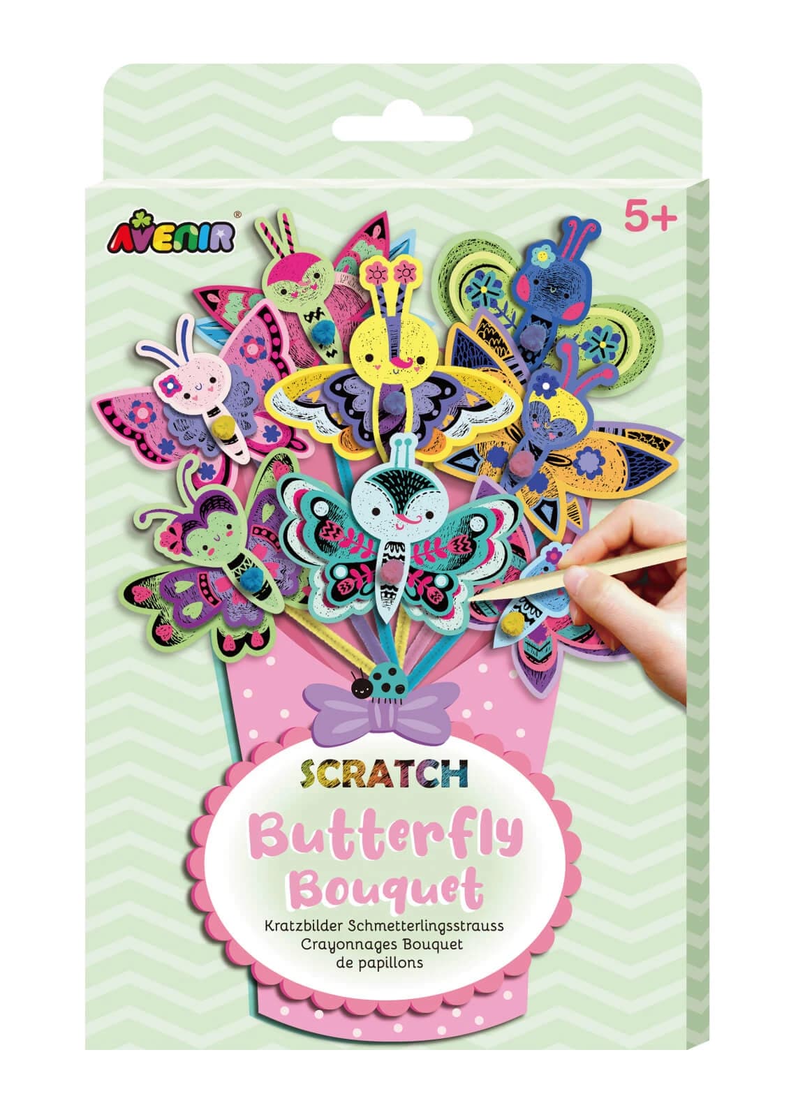 Set da barba con bouquet creativo - Farfalla